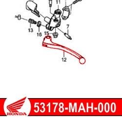 53178-MAH-000 : Honda Origin Lever CB500X CB500F CBR500R