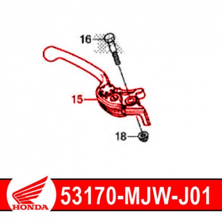 53170-MJW-J01 : Leva freno di origine Honda CB500X CB500F CBR500R