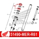 51490-MKA-D81 : Guarnizione di tenuta originale Honda CB500X CB500F CBR500R