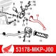 53178-MKP-J00 : Honda Original Clutch Lever CB500X CB500F CBR500R