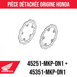 45251-MKP-DN1 + 45351-MKP-DN1 : 2022 Front Brake Discs CB500X CB500F CBR500R