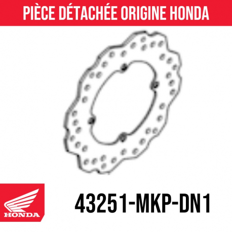 Disque de frein arrière Honda