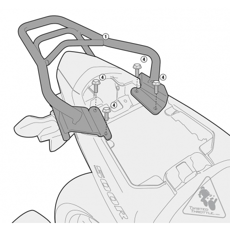 SR1119 : Givi Topcase Halterung CB500X CB500F CBR500R